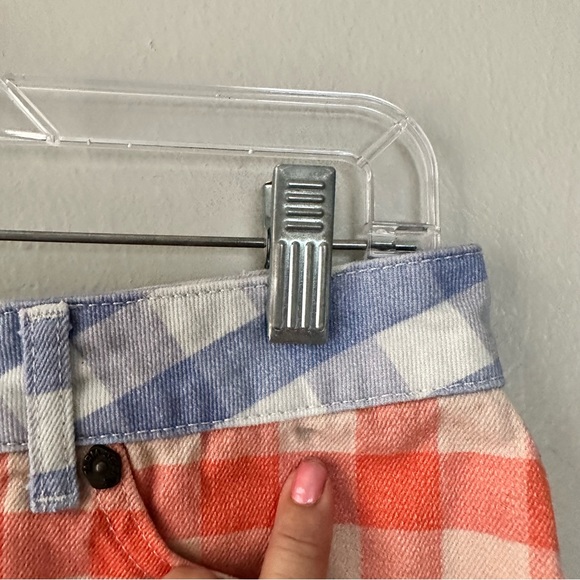 Farm Rio Gingham Denim Shorts - Picture 4 of 10